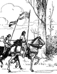 Scene from the story, "Cid Campeador."