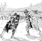 Scene from the story, "The Tournament."