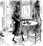Scene from the story, "A Christmas Carol."