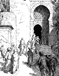 Scene from the story, "The Alhambra."
