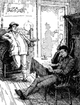 Scene from the story, "Mr. Pickwick."