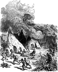 Attack on the Pequot Fort.