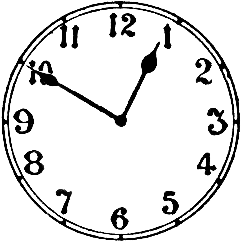 10 Minutes To 1 ClipArt ETC