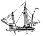 The Pinta, a ship that came to America with Columbus
