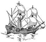 The ship that the Pilgrims came to America on.
