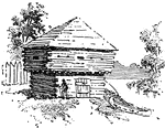A block house from Colonial America