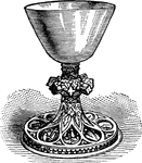 A drinking cup or bowl.