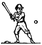 A boy playing baseball