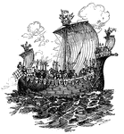 The ship in which William the Conqueror crossed the channel in 1066.