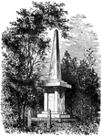 The monument at Bloody Brook.