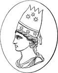 "Tiara or Tiaras, a hat with a large high crown. This was the head-dress which characterized the north-western Asiatics, and more especially the Armenians, Parthians, and Persians, as distinguished from the Greeks and Romans, whose hats fitted the head, or had only a low crown. The king of Persia wore an erect tiara, whilst those of his subjects were soft and flexible, falling on one side. The Persian name for this regal head-dress was cidaris. " &mdash Smith; 1873