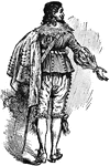 Costume about the middle of the 17th Century.