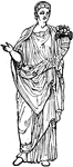 "Tunica, an under-garment. Roman. The Tunica of the Romans, like the Greek chiton, was a woollen under garment, over which the toga was worn. It was the Indumentum of Indulus, as opposed to the Amictus, the general term for the toga, pallium, or any other outer garment. The Romans are said to have had no other clothing originally but the toga; and when the tunic was first introduced, it was merely a short garment without sleeves, and was called Colobrium. It was considered a mark of effeminacy for men to wear tunics with long sleeves and reaching the feet." &mdash; Smith; 1873
