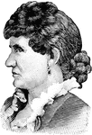 Wife of John G. Carlisle, she supported women's suffragists.