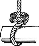 A type of knot used to fasten large ropes.