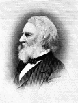 Side view of Henry Wadsworth Longfellow.
