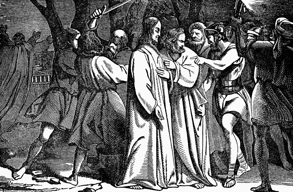 Judas Betrays Jesus in the Garden of Gethsemane ClipArt ETC