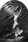 Engraving by W.C. Wrankmore after Pierre-Paul Prud'hon's Christ on the Cross, 1823.