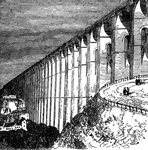 A railway bridge and three-story semicircular arch bridge built from 1855. The Viaduct of Chaumont is a railway bridge that connects Paris to Basel. It stands on the Marne River in Chaumont, a commune in France.
