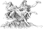 "Triton carrying off a Nymph" &mdash; Gayley, 1893
