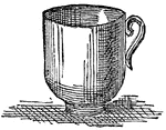 A small vessel used to drink from.