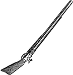 A common musket, or rifle, etc.
