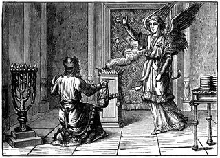 Zacharias is Told by an Angel that His Wife Will Have a Son, John