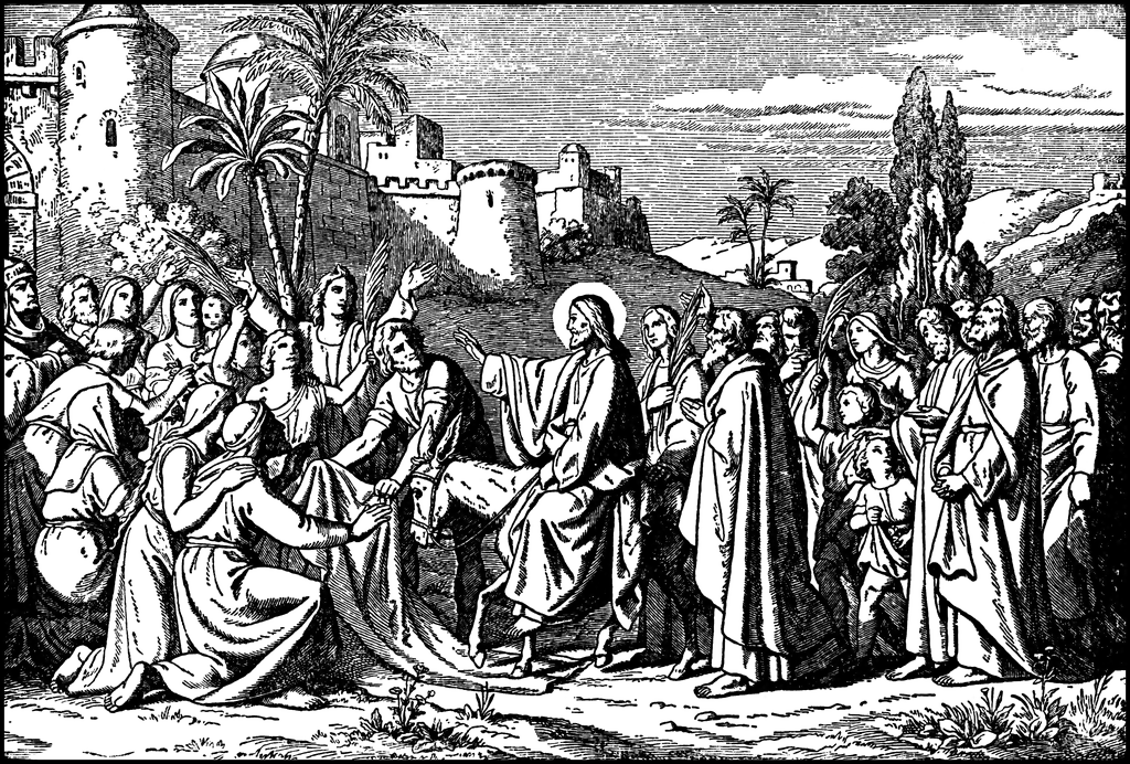 The Triumphant Entry Of Jesus Into Jerusalem Clipart Etc