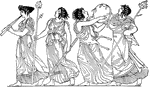 "Bacchic Procession" &mdash; Gayley, 1893