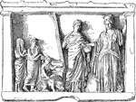 "Sacrifice to Demeter and Persephone" &mdash; Gayley, 1893