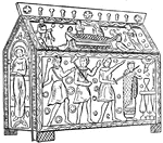 Shrine of Etherbert, King of the East Saxons, formerly on the high altar of Hereford cathedral