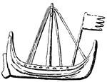 Danish Boat or Chiule from the Bayeux Tapestry