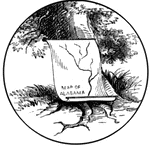 Seal of the state of Alabama, 1876
