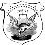 Seal of the state of Louisiana, 1876