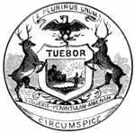 Seal of the state of Michigan, 1876