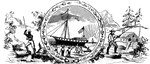 Seal of the state of New Hampshire, 1876