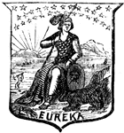 Seal of the state of California, 1881