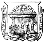 Seal of the state of Georgia, 1881