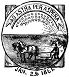 Seal of the state of Kansas, 1881