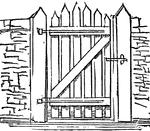 The grame of timber which closes a passageway.