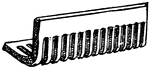A frame of iron bars for holding coals, used as fuel.
