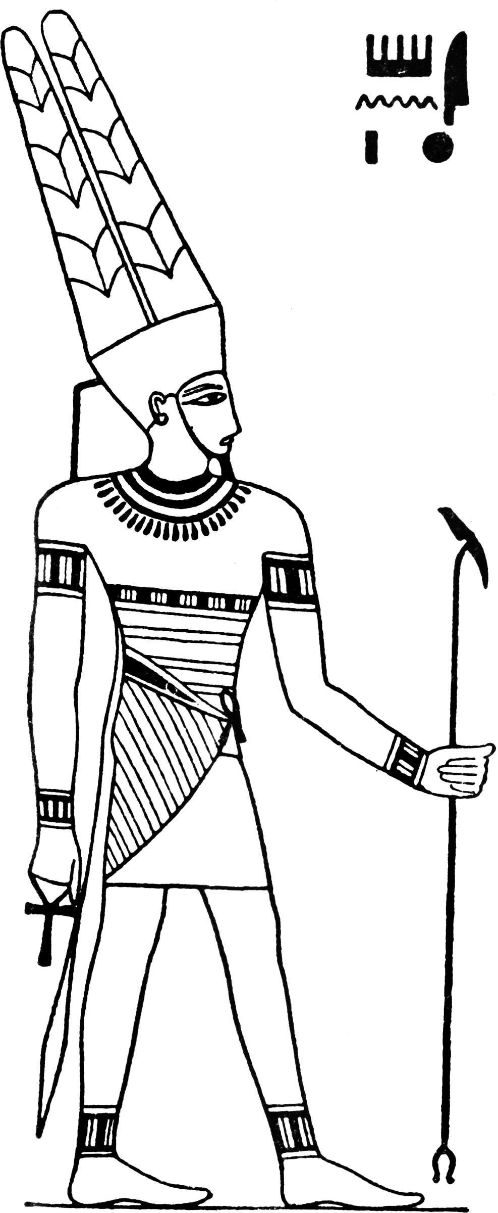 Древний Египет Амон ра раскраска