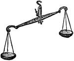 An apparatus for weighing bodies.