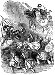 "All histories of England commence with the invasion of Julius Caesar, the earliest event in that quarter of which we have any authentic account. The Island of Britain was an unknown region to the Romans, and nearly so to the rest of mankind, at the period when Caesar's conquests had reduced the greater part of Gaul to the Roman government. Britain, lying within sight of the northern shores of Gaul, attracted his notice, and he began to meditate schemes of conquest." &mdash; Goodrich, 1844