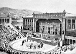 "The Theater of Dionysus (Restoration)" &mdash; Morey, 1903