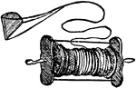 A line or cord about one hundred and fifty fathoms in length, used for ascertaining the speed of a vessel.