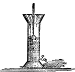 An instrument for measuring the quantity of rain that falls at any given place in a given time.