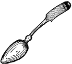 A small spoon used in drinking tea and other beverages.