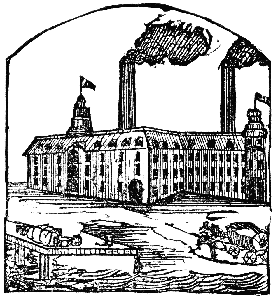 factories black and white clipart