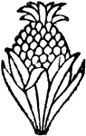 A doodad resembling a pineapple.